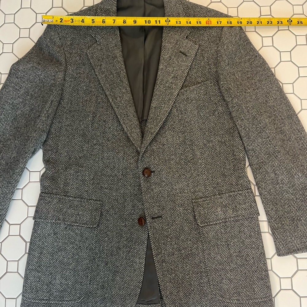Beautiful Vintage Herringbone/Houndstooth Sport Coat Blazer
